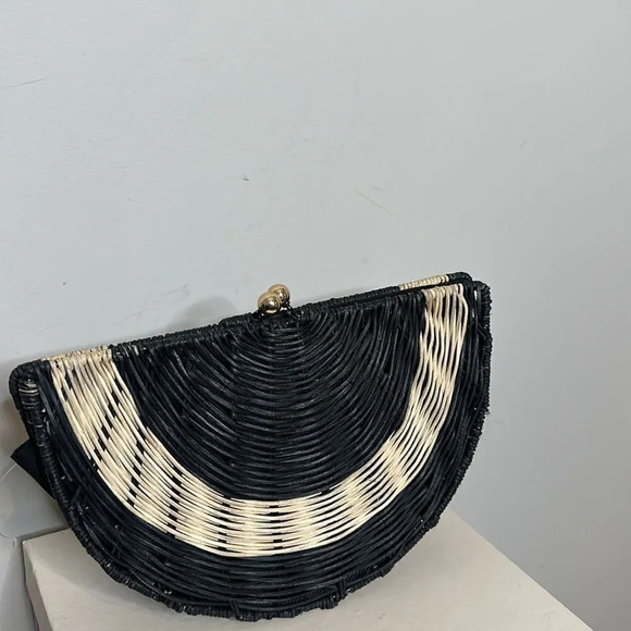 Tabitha Brown for Target Geometric Rattan Clutch Handbag - Picture 7 of 7